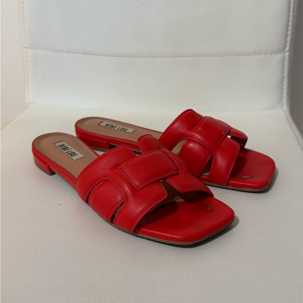 Red Flat Sandals BibiLou
